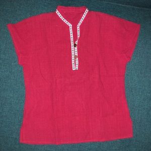 🌸flower child linen top🌸